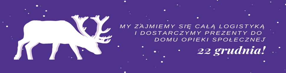 my zajmiemy się całą logistyką i dostarczymy prezenty do domu opieki społecznej, akcja trwa do 19 grudnia.
